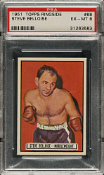 1951 Topps Ringside Boxing #68 Steve Belloise PSA EX-MT 6