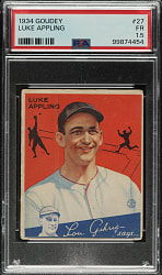 1934 R320 Goudey #27 Luke Appling PSA FAIR 1.5
