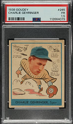 1938 R323 Goudey "Heads-Up" #265 Charlie Gehringer PSA FAIR 1.5