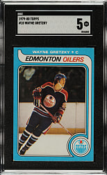1979-1980 Topps Hockey #18 Wayne Gretzky Rookie SGC EX 5