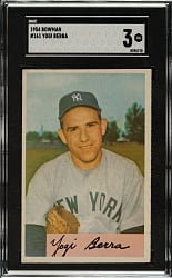 1954 Bowman #161 Yogi Berra SGC VG 3