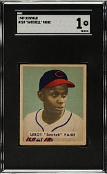 1949 Bowman #224 Satchel Paige SGC POOR 1