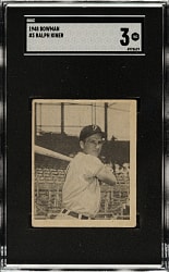 1948 Bowman #3 Ralph Kiner Rookie SGC VG 3