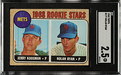 1968 Topps #177 Nolan Ryan Rookie SGC GOOD+ 2.5