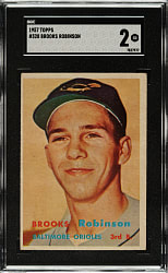 1957 Topps #328 Brooks Robinson Rookie SGC GOOD 2