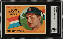 1960 Topps #148 Carl Yastrzemski Rookie SGC VG 3