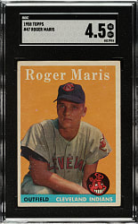 1958 Topps #47 Roger Maris Rookie SGC VG/EX+ 4.5