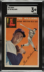 1954 Topps #1 Ted Williams SGC VG 3