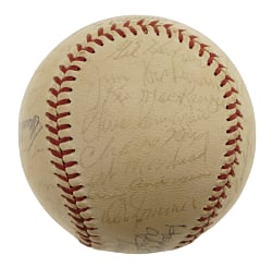 1962 New York Mets Team-Signed Ball with Gil Hodges and Casey Stengel - JSA