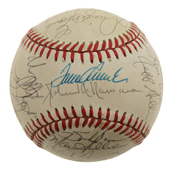 1986 Boston Red Sox American League Champions Team-Signed Baseball with Seaver, Boggs, and Clemens