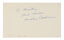 Mickey Cochrane Cut Signature