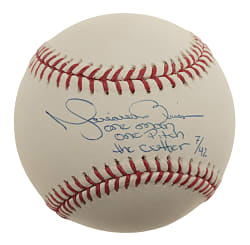 Mariano Rivera Single-Signed Baseball with "One Man, One Pitch" and "The Cutter" - Steiner