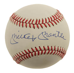 Mickey Mantle Single-Signed Baseball - JSA