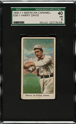1909-1911 E90-1 American Caramel Harry Davis SGC VG 40