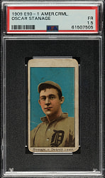1909-1911 E90-1 American Caramel Oscar Stanage PSA FAIR 1.5