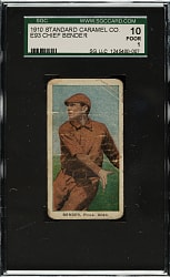 1910 E93 Standard Caramel Chief Bender SGC POOR 10