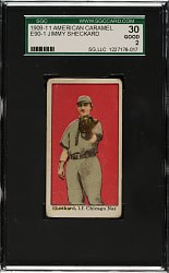 1909-1911 E90-1 American Caramel Jimmy Sheckard SGC GOOD 30