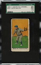 1909-1911 E90-1 American Caramel Dots Miller SGC FAIR 20