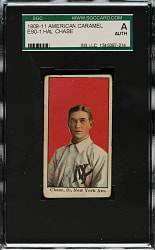 1909-1911 E90-1 American Caramel Hal Chase SGC Authentic