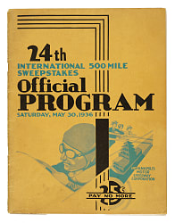 1936 Indianapolis 500 Program