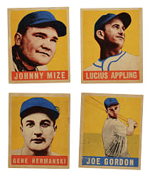 1948-1949 Leaf Collection (18) Including Mize, Appling, and Gordon Rookie
