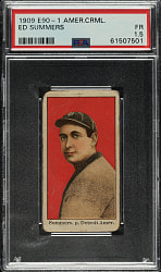 1909-1911 E90-1 American Caramel Ed Summers PSA FAIR 1.5