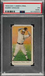 1909-1911 E90-1 American Caramel Harry Krause PSA POOR 1 (MK)