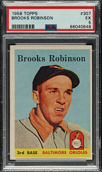 1958 Topps #307 Brooks Robinson PSA EX 5