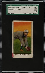 1909 E92 Dockman & Sons Dave Shean SGC FAIR 20