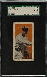 1910 E98 Anonymous "Set of 30" Russ Ford SGC POOR 10 - Orange Background
