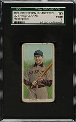 1909-1911 T206 White Border Fred Clarke Holding Bat SGC POOR 10 - Sovereign 150 Back