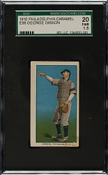 1910 E96 Philadelphia Caramel George Gibson SGC FAIR 20