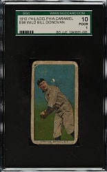 1910 E96 Philadelphia Caramel Wild Bill Donovan SGC POOR 10