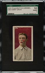 1910 E96 Philadelphia Caramel Harry Davis SGC POOR 10