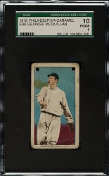 1910 E96 Philadelphia Caramel George McQuillan SGC POOR 10