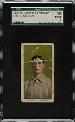 1910 E96 Philadelphia Caramel Ed Karger SGC POOR 10