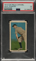 1910 E96 Philadelphia Caramel Jack Pfeister PSA FAIR 1.5