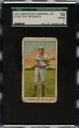 1915 E106 American Caramel Tris Speaker SGC POOR 10