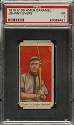 1915 E106 American Caramel Johnny Evers PSA POOR 1