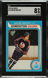 1979-1980 Topps Hockey #18 Wayne Gretzky Rookie SGC NM/MT 8