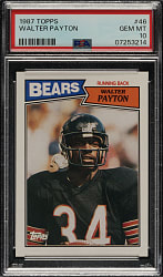 1987 Topps Football #46 Walter Payton PSA GEM MINT 10