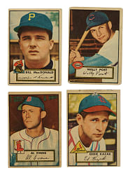 1952 Topps "Canadian" Gray Back Collection (4)