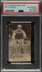1921 E253 Oxford Confectionery Ray Schalk PSA Authentic