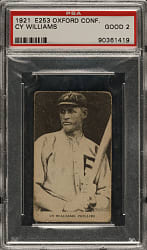 1921 E253 Oxford Confectionery Cy Williams PSA GOOD 2
