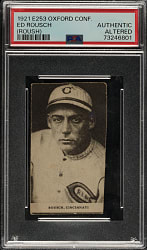 1921 E253 Oxford Confectionery Ed Rousch PSA Authentic