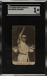 1921 E253 Oxford Confectionery Grover Alexander SGC POOR 1
