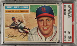 1956 Topps #201 Rip Repulski PSA NM-MT 8