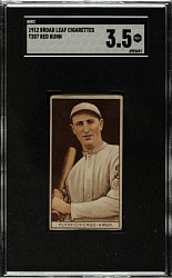 1912 T207 Brown Background "Red" Kuhn SGC VG+ 3.5 - Broadleaf Back