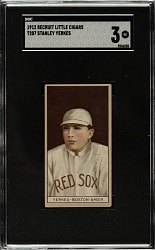 1912 T207 Brown Background Stanley Yerkes SGC VG 3