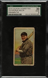 1914 T213 Coupon Cigarettes (Type 2) George Mullin Indianapolis SGC GOOD 30